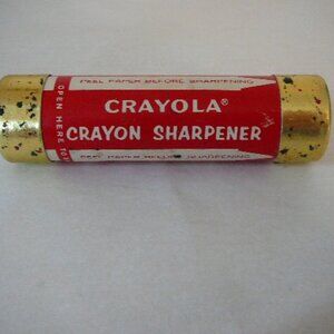 Vintage Red and Gold Crayola Crayon Sharpener